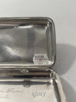 Rare Antique Imperial 84 Russian Silver Cigarette Case Horse & Chariot /Sleigh