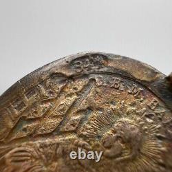 Rare Antique Imperial Christian Icon Pendant Silver 84 Saint Russian Mary Jesus
