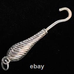 Rare Antique Imperial Russian 84 Silver Chased Tsarist Russia Pendant Jewelry RU