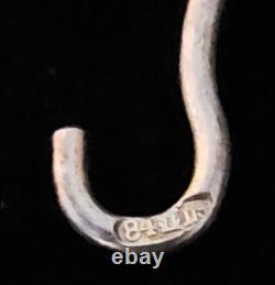 Rare Antique Imperial Russian 84 Silver Chased Tsarist Russia Pendant Jewelry RU