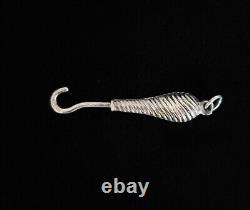 Rare Antique Imperial Russian 84 Silver Chased Tsarist Russia Pendant Jewelry RU