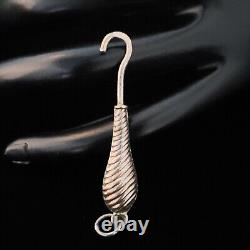 Rare Antique Imperial Russian 84 Silver Chased Tsarist Russia Pendant Jewelry RU