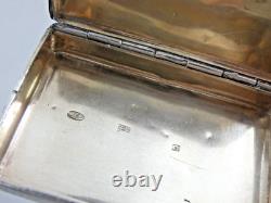 Rare Antique Imperial Russian 84 Silver Niello Snuff Box Architectural 1821-1856