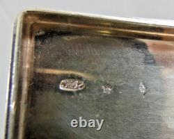 Rare Antique Imperial Russian 84 Silver Niello Snuff Box Architectural 1821-1856