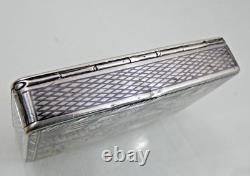 Rare Antique Imperial Russian 84 Silver Niello Snuff Box Architectural 1821-1856