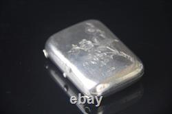 Rare Antique Imperial Russian 84 Silver Snuff Pill Box
