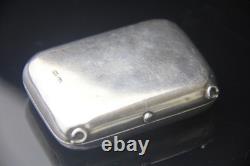 Rare Antique Imperial Russian 84 Silver Snuff Pill Box