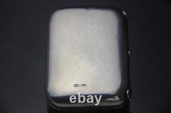 Rare Antique Imperial Russian 84 Silver Snuff Pill Box
