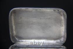 Rare Antique Imperial Russian 84 Silver Snuff Pill Box