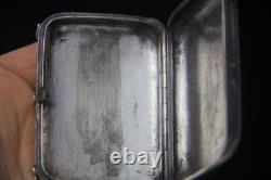Rare Antique Imperial Russian 84 Silver Snuff Pill Box