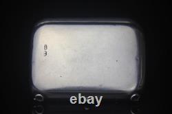Rare Antique Imperial Russian 84 Silver Snuff Pill Box