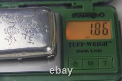 Rare Antique Imperial Russian 84 Silver Snuff Pill Box