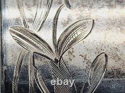 Rare Antique Imperial Russian 84 Silver Tea Cup Holder Goblet Glass Hallmark RU
