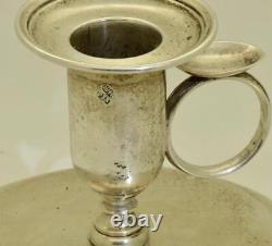 Rare Antique Imperial Russian Candle Holder Silver Portable-St. Petersburg-1880's