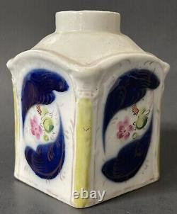 Rare Antique Imperial Russian Kuznetsov Factory Porcelain Tea Caddy