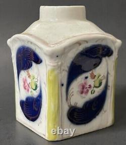 Rare Antique Imperial Russian Kuznetsov Factory Porcelain Tea Caddy