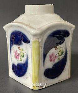 Rare Antique Imperial Russian Kuznetsov Factory Porcelain Tea Caddy