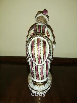 Rare Antique Imperial Russian Moscow Gardner Porcelain Figure Lady with Secret
