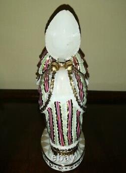 Rare Antique Imperial Russian Moscow Gardner Porcelain Figure Lady with Secret