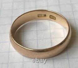 Rare Antique Imperial Russian ROSE Gold 56 14K Ring Jewelry Handmade Size 10