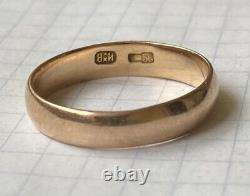 Rare Antique Imperial Russian ROSE Gold 56 14K Ring Jewelry Handmade Size 10