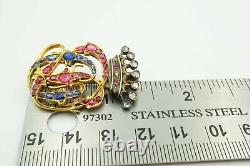 Rare Antique Imperial Russian Romanov Tsarist Royal Crown Jewel Royalty Brooch