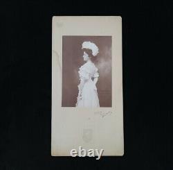 Rare Antique Imperial Russian Royalty Cabinet Card Signed Countess Crown Cypher