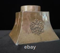 Rare Antique Imperial Russian Royalty Eagle Nicholas II Romanov Royal Inkwell