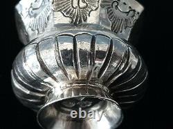 Rare Antique Imperial Russian Silver Catherine II Great Charka Chased Cup Moscow