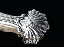 Rare Antique Imperial Russian Silver Gold Gilt Rococo Repousse Chased Sugar Tong