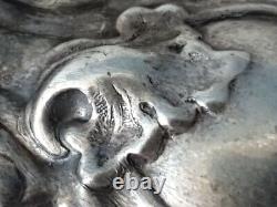 Rare Antique Imperial Russian Silver Gold Gilt Rococo Repousse Chased Sugar Tong