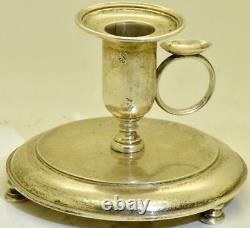 Rare Antique Imperial Russian Silver Portable Candle Holder-St. Petersburg-1880's