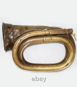 Rare Antique Original Imperial Russian Army Crimea War Brass Bugle Military Horn