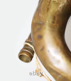 Rare Antique Original Imperial Russian Army Crimea War Brass Bugle Military Horn