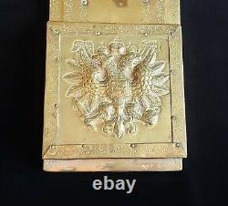 Rare Antique Royal Imperial Eagle Russian Royalty Romanov Tsarist Brass Bookends