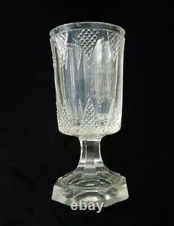 Rare Antique Royal Imperial Russian Tsar Nicolas II Wine Goblet Glass Cup Cypher