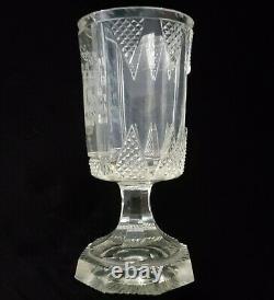 Rare Antique Royal Imperial Russian Tsar Nicolas II Wine Goblet Glass Cup Cypher