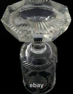 Rare Antique Royal Imperial Russian Tsar Nicolas II Wine Goblet Glass Cup Cypher