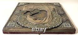 Rare Antique Yaroslavl School Imperial Russian Icon In 84 Enameled Silver Oklad