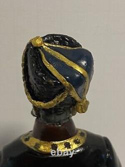 Rare FABERGE 1912 Bronze Imperial Russian Cossack Guard Antique Gold Gilt Enamel