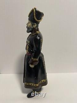 Rare FABERGE 1912 Bronze Imperial Russian Cossack Guard Antique Gold Gilt Enamel