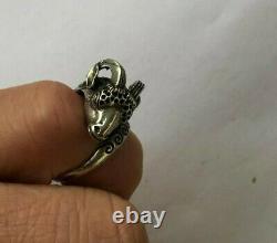 Rare Faberge design Antique Russian IMPERIAL 84 Silver Ring