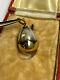 Rare Imperial Russian Faberge 14k 56 Solid Gold Silver Egg Pendant Box EK