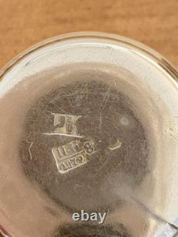 Rare Imperial Russian Silver Vodka Cup, Ivan Konstantinov, Moscow 1879 Russia
