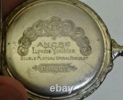 Rare Imperial Russian army Officer's award LeCoultre caliber pocket watch c1900s