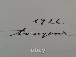 Rare Royalty Antique Russian Grand Duchess Xenia Signed Royal Document Autograph