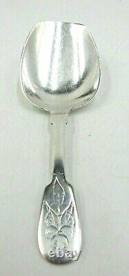 Rare Russian Imperial. 875 Zolotnik 84 Silver Caddy Scoop Spoon With Monogram