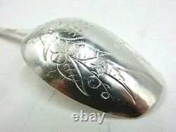 Rare Russian Imperial. 875 Zolotnik 84 Silver Caddy Scoop Spoon With Monogram
