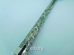 Rare Russian Imperial Solid Silver & Niello Smoking Pipe