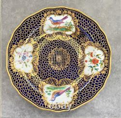 Rare Russian Imperial St Petersburg Richly Decorated Plate Superb Painted Birds